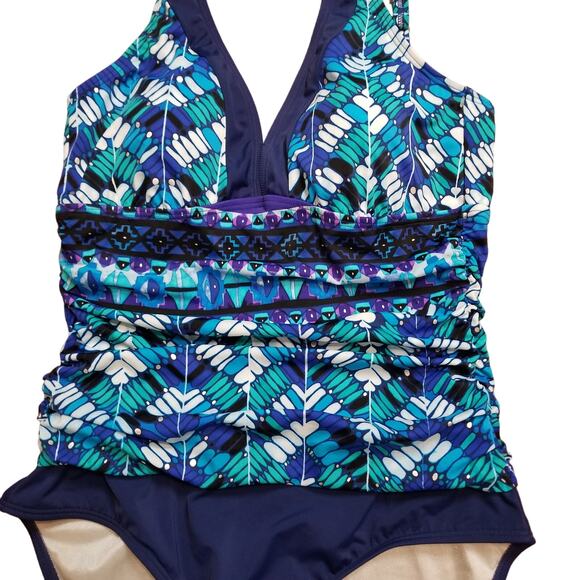 Unbranded Women's One Piece Multicolor Swimsuit Size - See Measurements - Picture 2 of 8